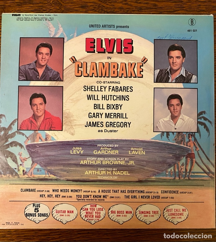 Discos de vinilo: ELVIS &acute;Clambake&acute;BSO Raro - Foto 2