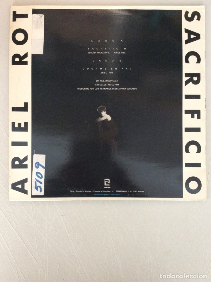 Discos de vinilo: Ariel Rot. Sacrificio. - Foto 2