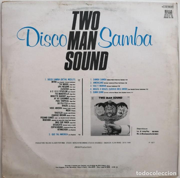 Discos de vinilo: Two Man Sound, Disco Samba (Versi&oacute;n Integra), Reflejo 10C 062-060241 - Foto 2