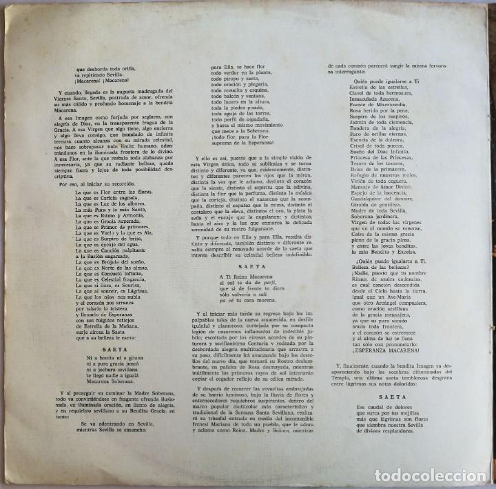 Discos de vinilo: Gran Poder Y Macarena, Alhambra CP 9165, MCCE 45.006 - Foto 7
