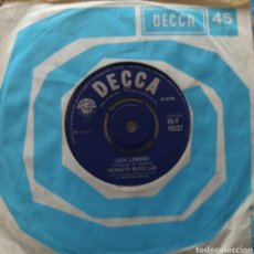 Discos de vinilo: KENNETH MCKELLAR WITH BOB SHARPLES AND HIS MUSIC - LOCH LOMOND / SCOTLAND THE BRAVE (DECCA, UK,1965). Lote 364566371