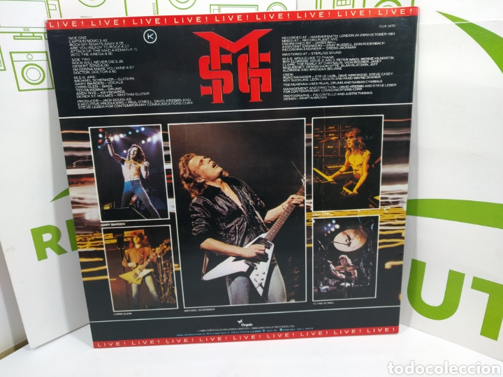 Discos de vinilo: The Michael Schenker Group. Rock Will Nevera Die. LP.1984. - Foto 2
