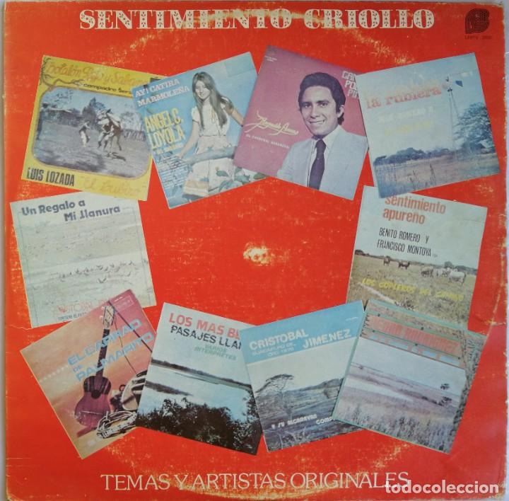 Dischi in vinile: Sentimiento Criollo, Beta Record C.A. LPBTV 2000, VENEZUELA