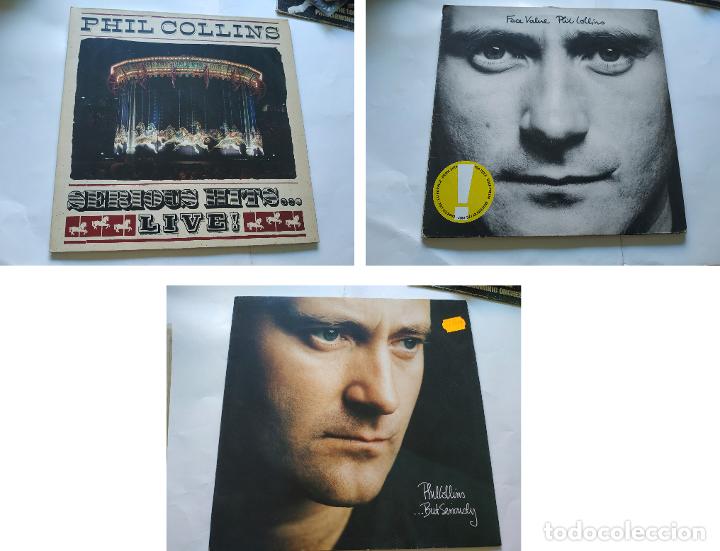 Discos de vinilo: Phil Collins Face value - Serious Hits...Live! - but seriously - Foto 1
