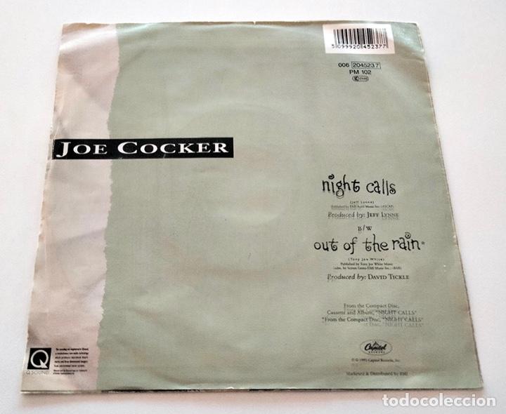 Discos de vinilo: VINILO SINGLE DE JOE COCKER. NIGHT CALLS. 1991. - Foto 2