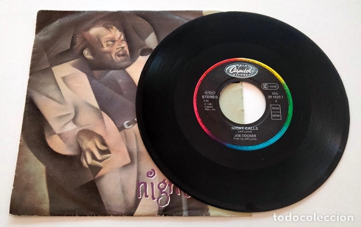 Discos de vinilo: VINILO SINGLE DE JOE COCKER. NIGHT CALLS. 1991. - Foto 3