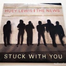 Discos de vinilo: VINILO SINGLE DE HUEY LEWIS AND THE NEWS. STUCK WITH YOU. 1986.. Lote 303391463