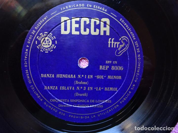 Discos de vinilo: Clemens krauss danza húngara en sol menor orquesta sinfónica de londres Decca REP 8006 - Foto 5 - 303397463