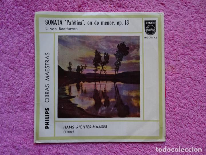 Discos de vinilo: obras maestras beethoven sonata patética en do menor op. 13 1962 philips 400078 AE - Foto 1 - 303399728