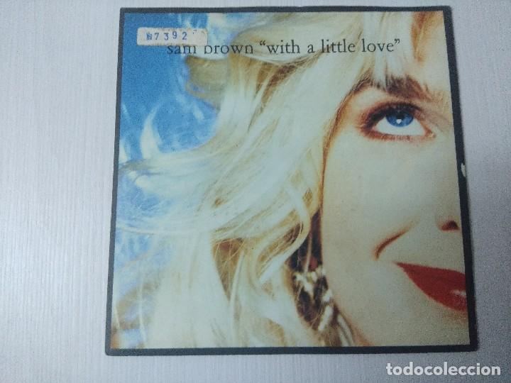 Discos de vinilo: SAM BROWN/WITH A LITTLE LOVE/SINGLE. - Foto 1