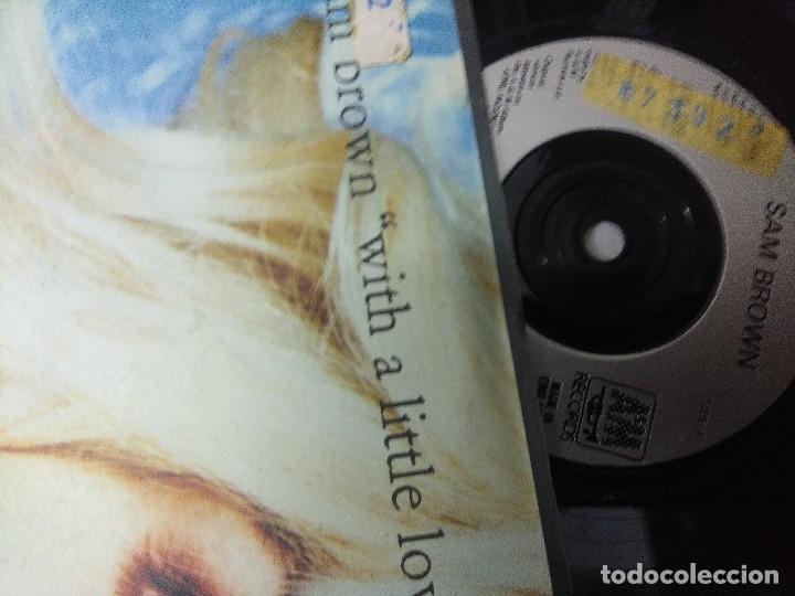 Discos de vinilo: SAM BROWN/WITH A LITTLE LOVE/SINGLE. - Foto 2