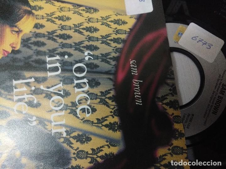Discos de vinilo: SAM BROWN/ONCE IN YOUR LIFE/SINGLE. - Foto 2