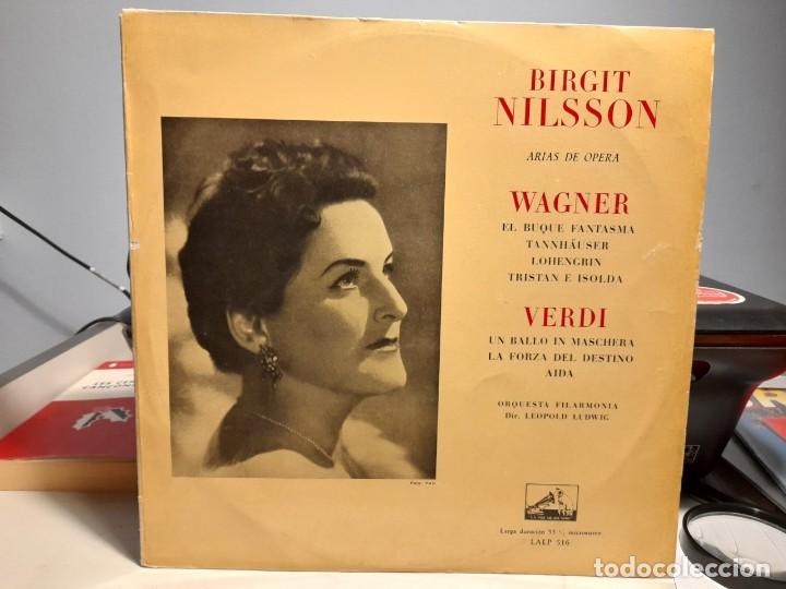 Discos de vinilo: LP BIRGIT NILSSON : ARIAS DE OPERA ( WAGNER + VERDI ) - Foto 1