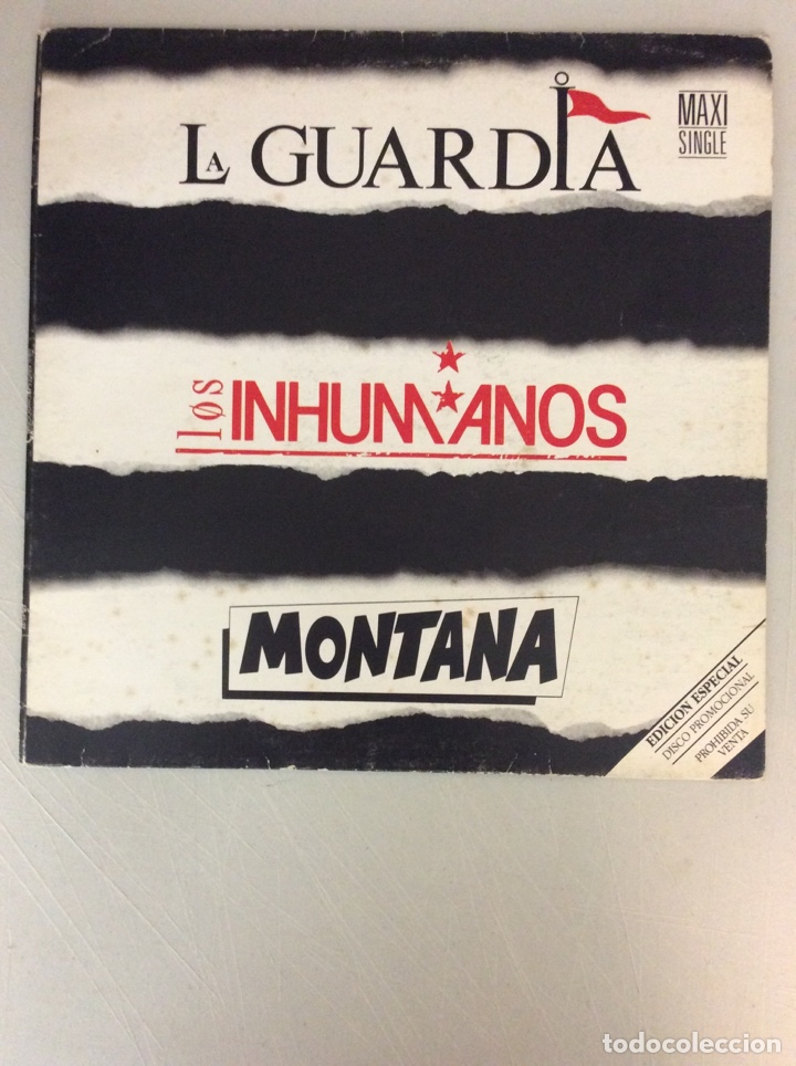 Discos de vinilo: La Guardia, los Inhumanos, Montana. - Foto 1