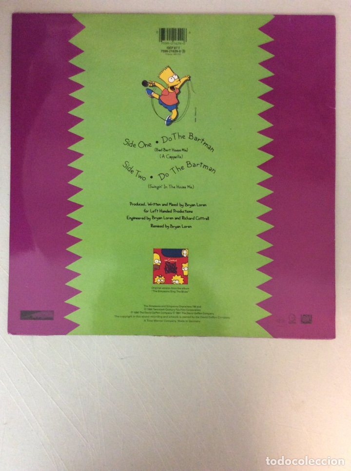 Discos de vinilo: The Simpsons. Do the bartman. - Foto 2