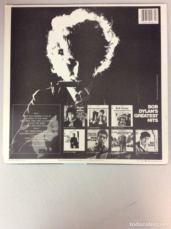 Discos de vinilo: Bob Dylan&rsquo;s greatest hits. - Foto 2