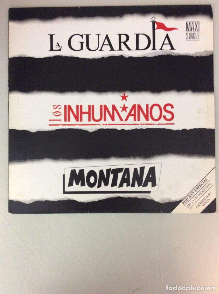 Discos de vinilo: La Guardia, los Inhumanos, Montana. - Foto 1