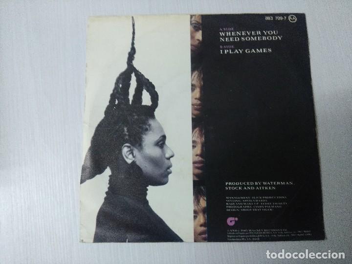 Discos de vinilo: OCHI BROWN/WHENEVER YOU NEED SOMEBODY/SINGLE. - Foto 3