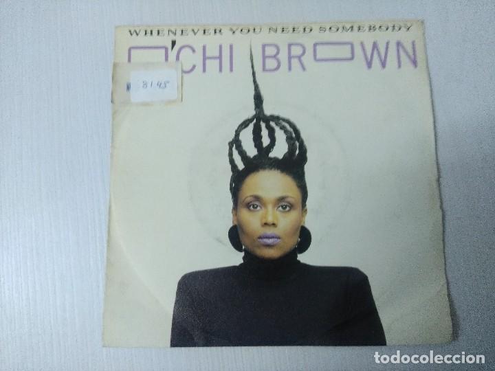 Discos de vinilo: OCHI BROWN/WHENEVER YOU NEED SOMEBODY/SINGLE. - Foto 1