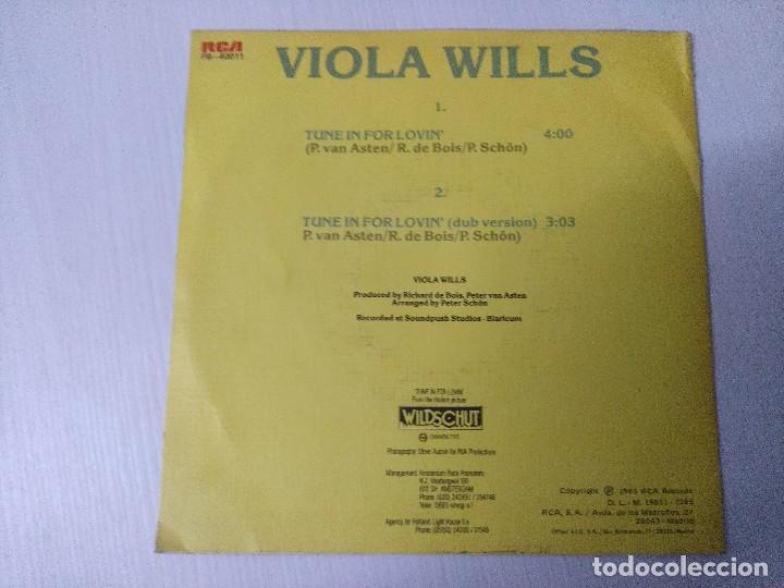 Discos de vinilo: VIOLA WILLS/TUNE IN FOR LOVIN/SINGLE. - Foto 3