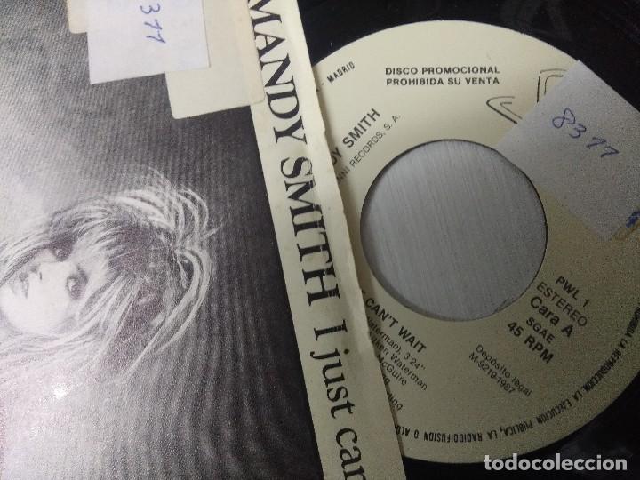 Discos de vinilo: MANDY SMITH/I JUST CANT WAIT/SINGLE PROMOCIONAL. - Foto 2
