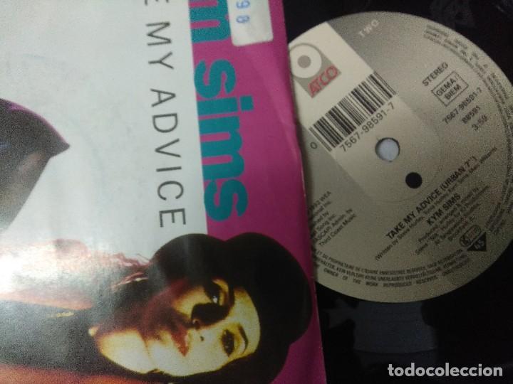 Discos de vinilo: KYM SIMS/TAKE MY ADVICE/SINGLE. - Foto 2