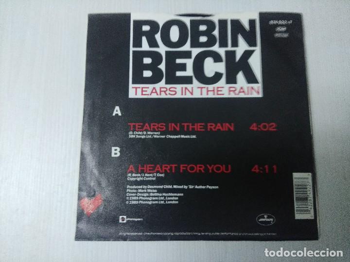 Discos de vinilo: ROBIN BECK/TEARS IN THE RAIN/SINGLE. - Foto 3