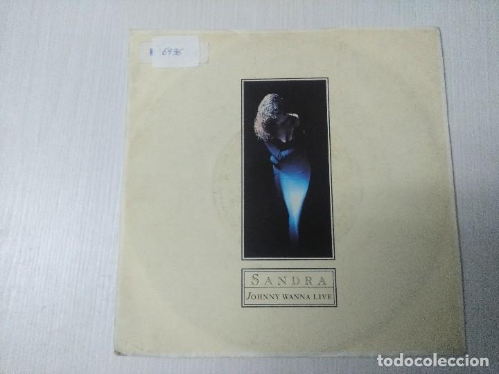 Discos de vinilo: SANDRA/JOHNNY WANNA LIVE/SINGLE. - Foto 1