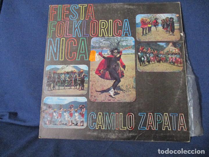 Disques de vinyle: VINILO - FIESTA FOLKL&Oacute;RICA &rdquo;NICA&rdquo; / VALET FOLKL&Oacute;RICO DE CAMILO ZAPATA 1968 LOS ZORZALES GUARAN&Iacute;ES