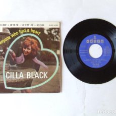 Discos de vinil: CILLA BLACK ANYONE WHO HAVE A HEART + 3 BEATLES CONTRAPORTADA ESPAÑA LOVE OF THE LOVED 1964. Lote 303523518