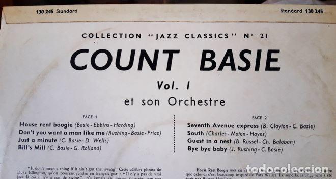Discos de vinilo: COUNT BASIE ET SON ORCHESTRE - SWING - 10” - 33 1/3 RPM - EDICION RCA FRANCE - Foto 2 - 303534608