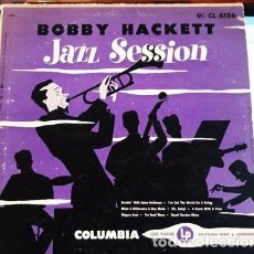 Discos de vinilo: BOBBY HACKETT -JAZZ SESSION - 10” - 33 1/3 RPM? - EDITADO POR COLUMBIA - AÑOS 50. Lote 303535618