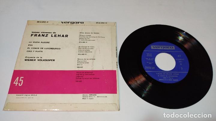 Discos de vinilo: Franz Leh&aacute;r - Valses (7&rdquo;, Single) - Foto 2