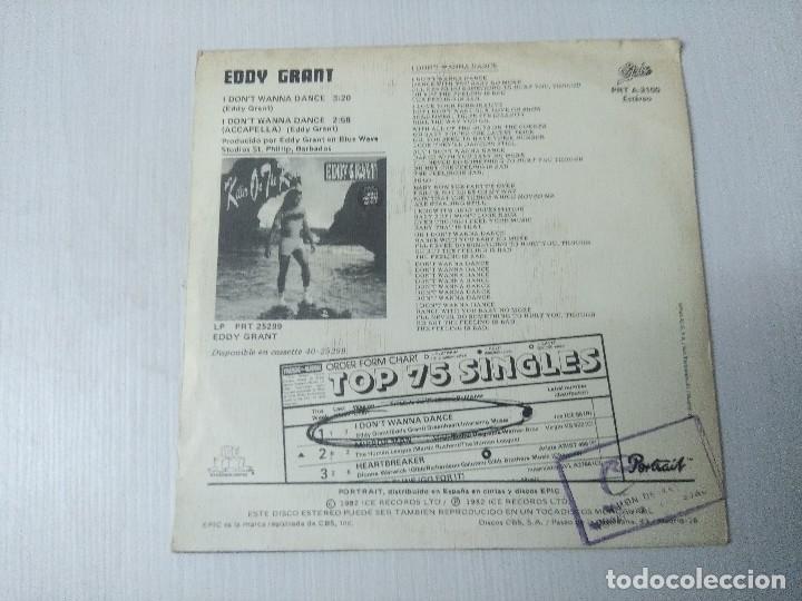 Discos de vinilo: EDDY GRANT/I DONT WANNA DANCE/SINGLE. - Foto 3