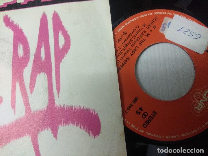Discos de vinilo: N + M THE LADY RAPPERS/SCHOOL RAP/SINGLE. - Foto 2