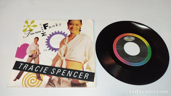 Discos de vinilo: Tracie Spencer - This Time Make It Funky (7&rdquo;, Single, Promo) - Foto 1