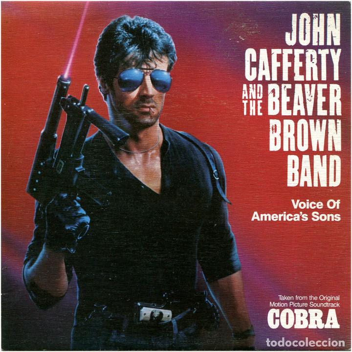 JOHN CAFFERTY AND THE BEAVER BROWN BAND - VOICE OF AMERICA'S SONS (COBRA BSO) - SG SPAIN 1986 (Música - Discos - Singles Vinilo - Bandas Sonoras y Actores)