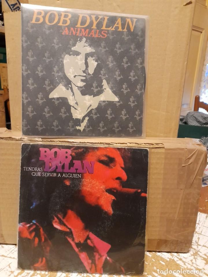 Discos de vinilo: 4 SINGLES DE BOB DYLAN : GOTTA SERVE SOMEBODY + ANIMALS - Foto 1