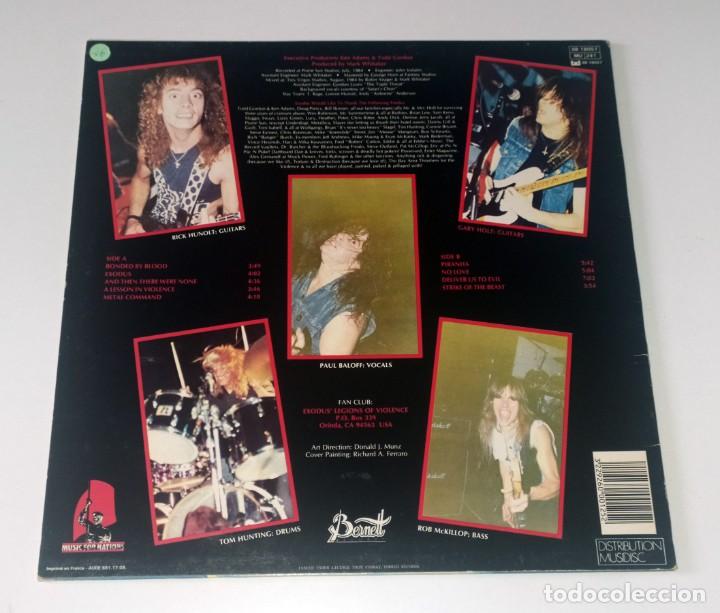 Discos de vinilo: LP EXODUS - BONDED BY BLOOD - Foto 2