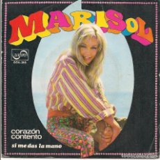Disques de vinyle: MARISOL,CORAZON CONTENTO DEL 68. Lote 303667743