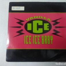 Disques de vinyle: VANILLA ICE/ICE ICE BABY/SINGLE.. Lote 303684703