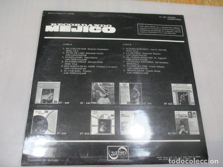 Discos de vinilo: RECORDANDO M&Eacute;JICO DI904 - Foto 2