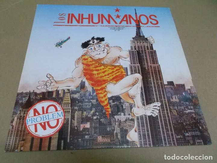 Discos de vinilo: LOS INHUMANOS (LP) NO PROBLEM A&Ntilde;O 1989 - Foto 1