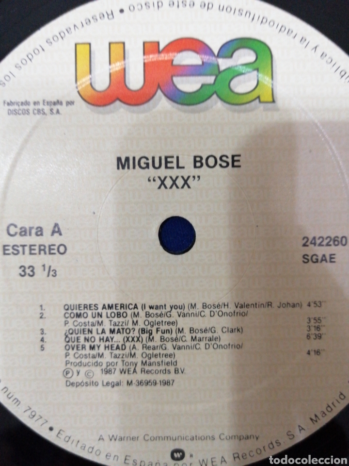 Discos de vinilo: BOSE XXX - Foto 9