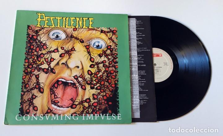 Discos de vinilo: LP PESTILENCE - CONSUMING IMPULSE - Foto 3