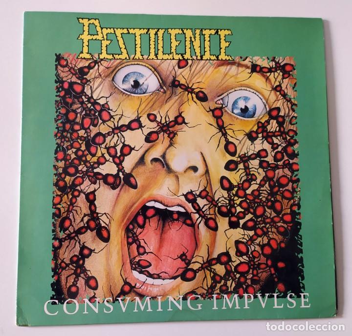 Discos de vinilo: LP PESTILENCE - CONSUMING IMPULSE - Foto 1