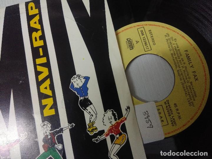 Discos de vinilo: FAMILI FAX/NAVI-RAP/SINGLE. - Foto 2