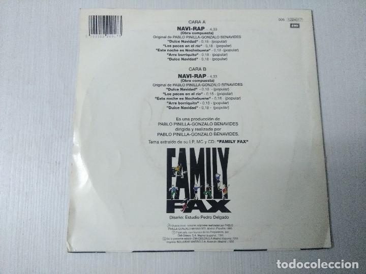 Discos de vinilo: FAMILI FAX/NAVI-RAP/SINGLE. - Foto 3