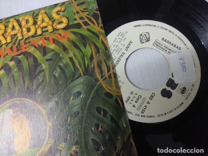 Discos de vinilo: BARRABAS/SAINT VELENTINE/SINGLE PROMOCIONAL. - Foto 2