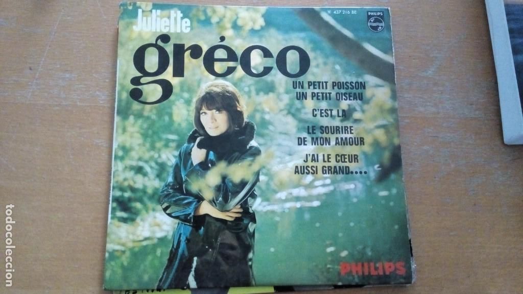 Discos de vinilo: JULIETTE GRECO UN PETIT POISSON EP 1966 - Foto 1